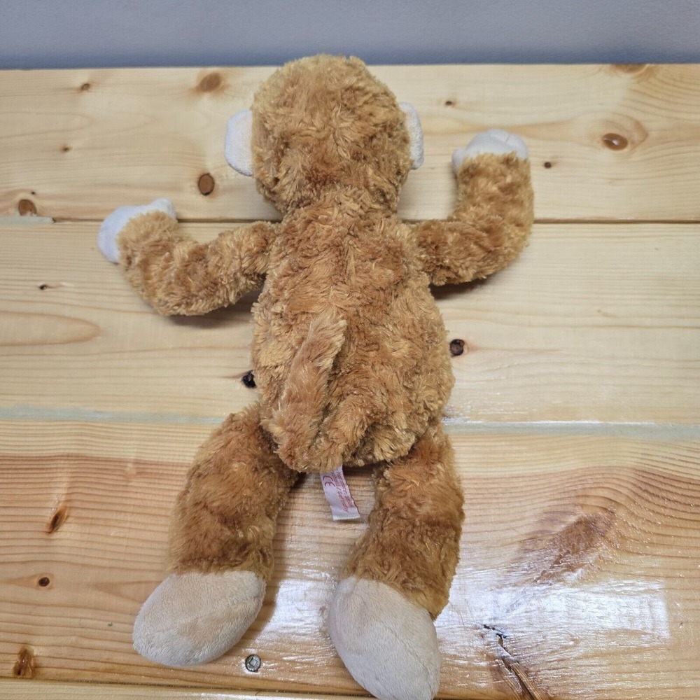 Teddy-Hermann Monkey Plush Brown Shaggy Stuffed Animal Toy German Classic - Picture 4 of 8
